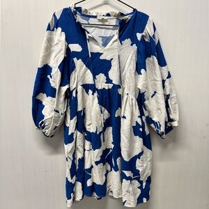 Jodifl Oversized Abstract Print Midi Dress. Size Small